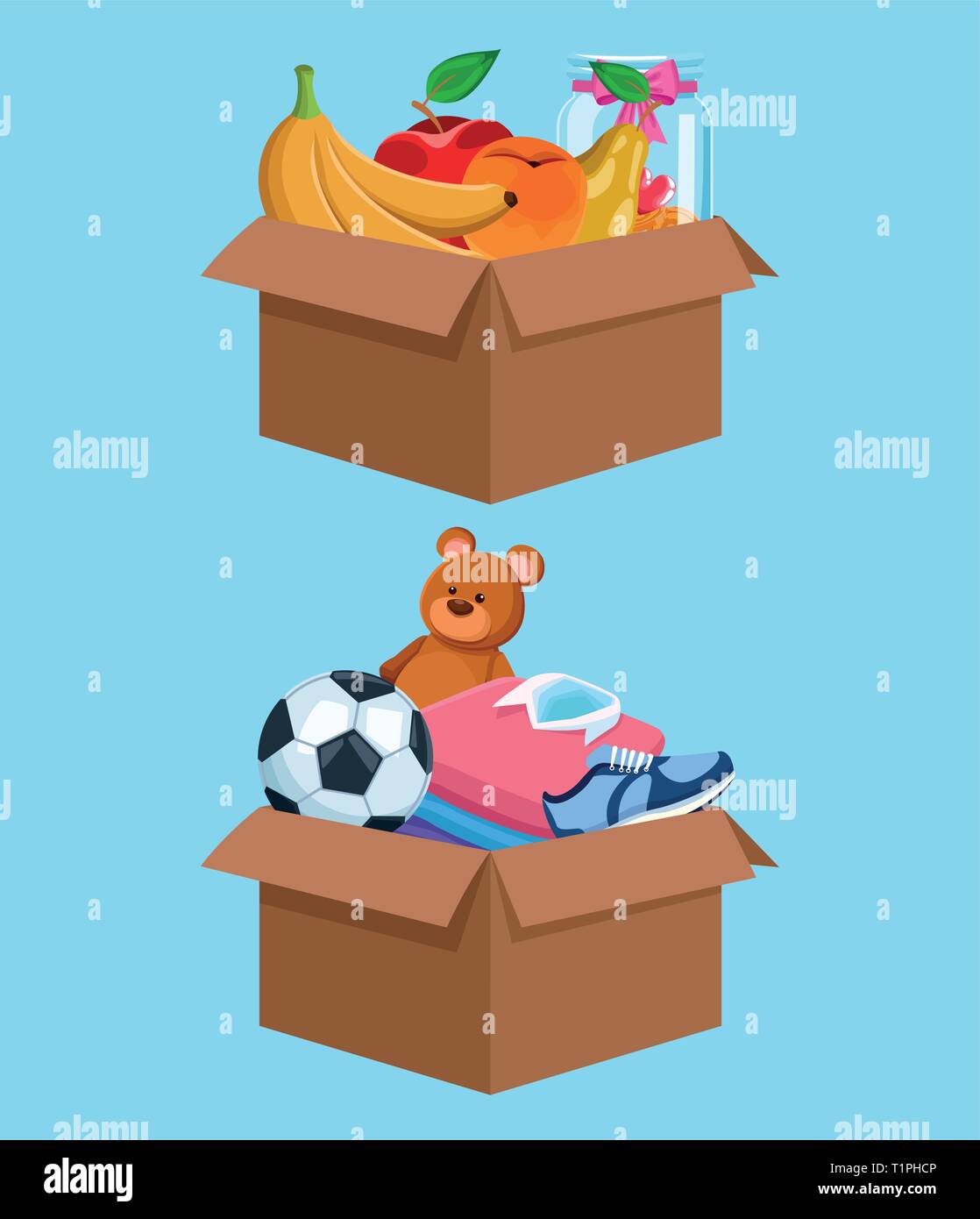 Charity and donation Stock Vector