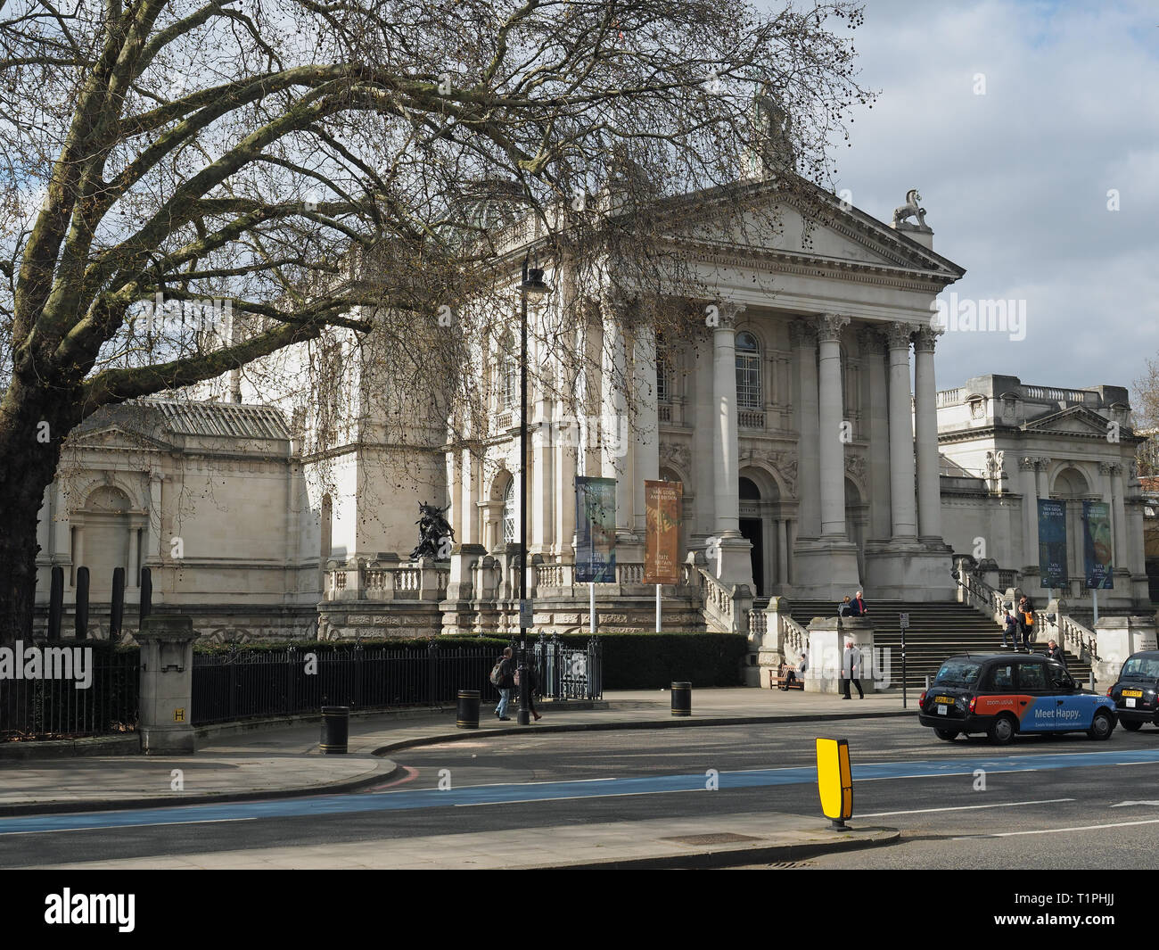 View of the Tate Britain art gallery on Millbank in London Stock Photo