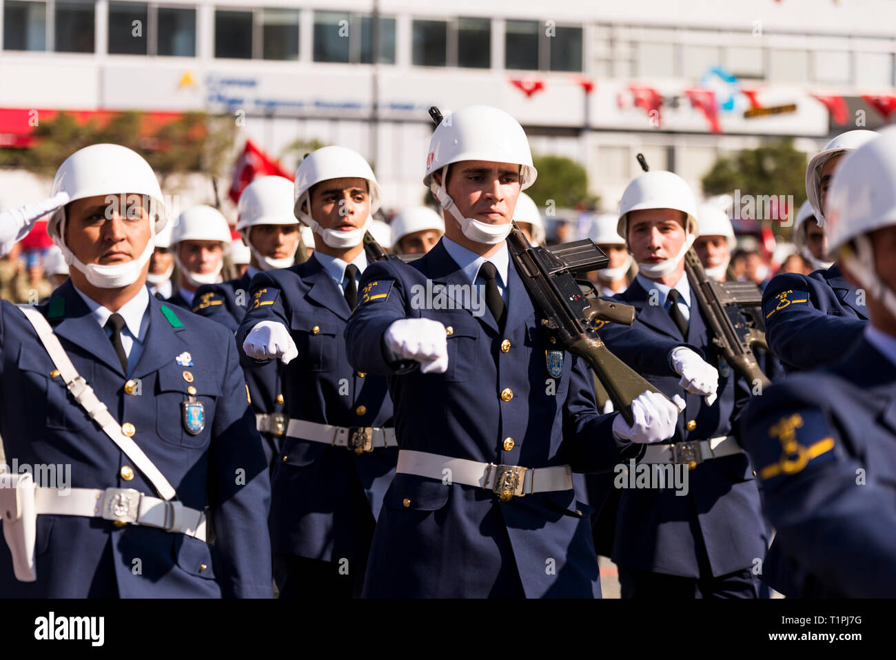 Izmir, Turkey - October 29, 2018: Pace of students of Hava Astsubay ...
