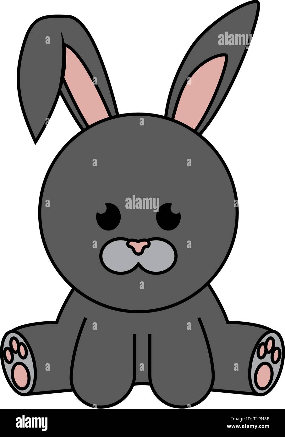 Abstract cute rabbit Stock Vector Image & Art - Alamy