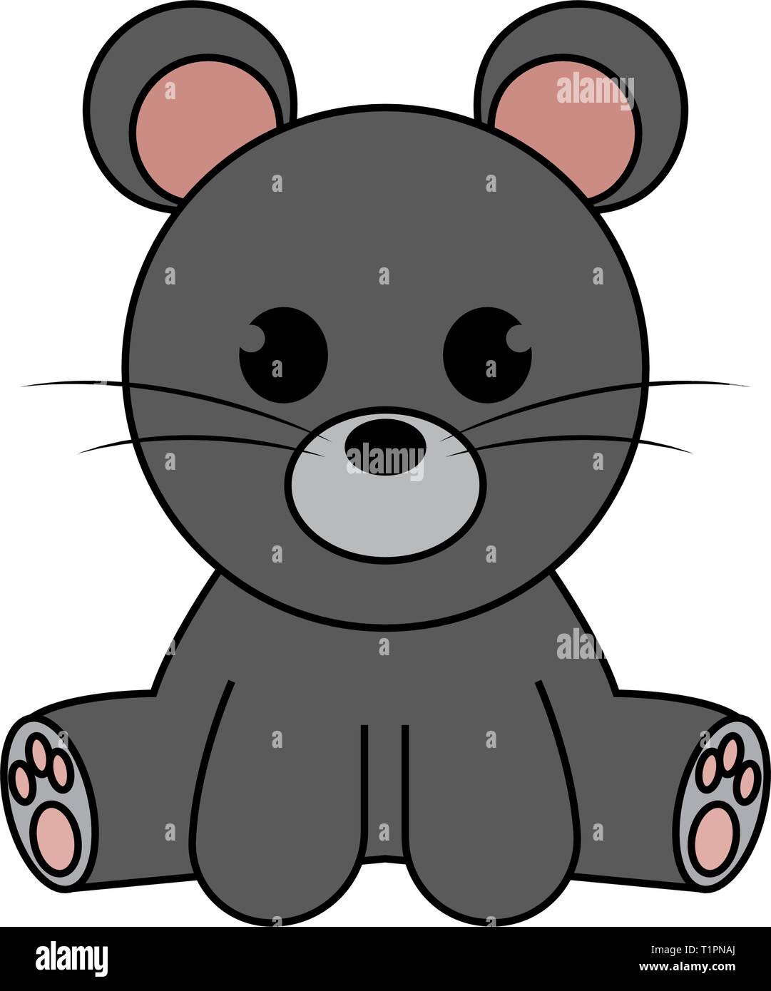 Abstract cute mouse Stock Vector