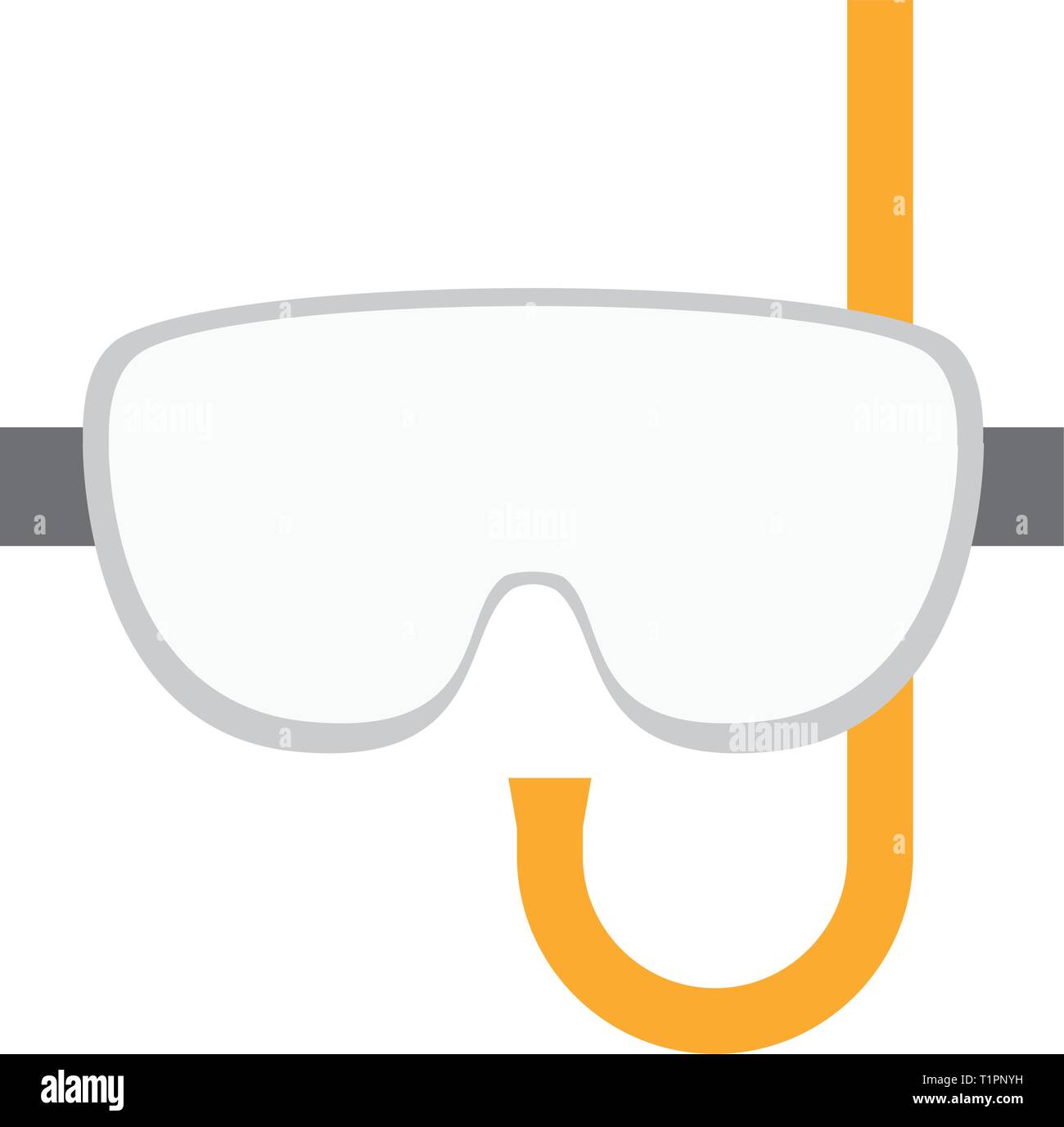 isolated diving mask Stock Vector