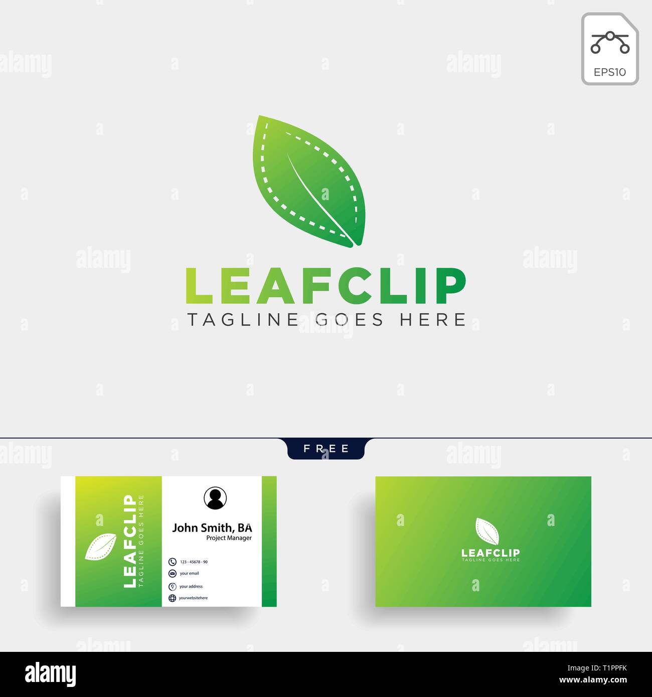 leaf movie cinema simple logo template vector illustration icon element - vector file Stock Vector