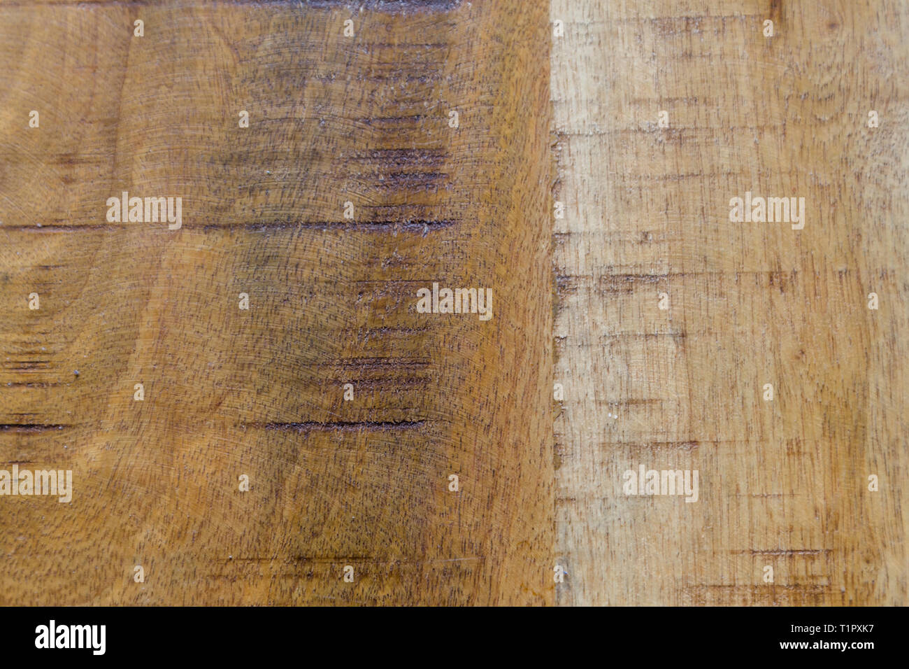 Wood texture background of mango wood. Furnitrue of old mango trees is