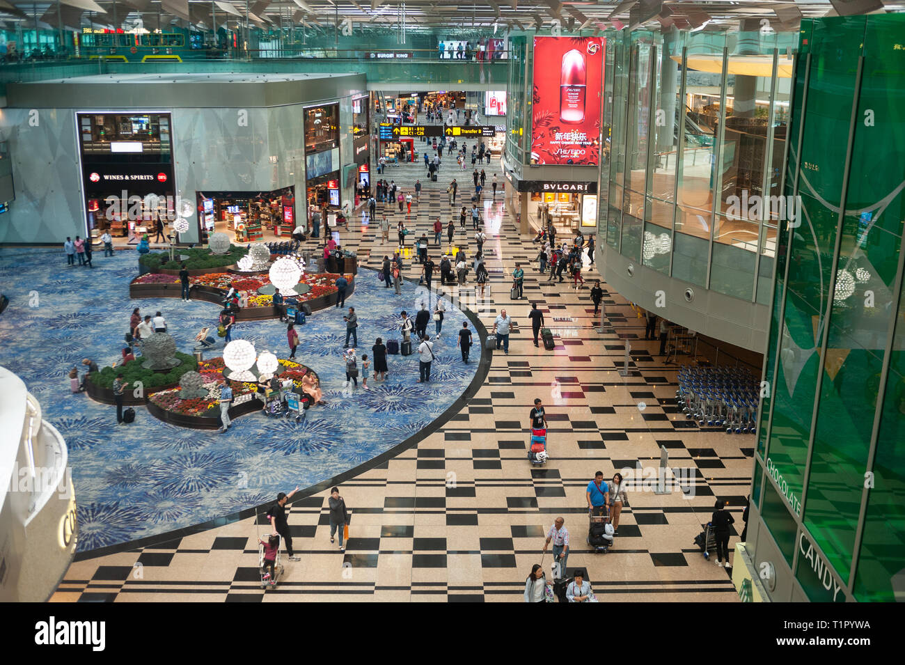 Interior new changi airport terminal hi-res stock photography and images -  Alamy