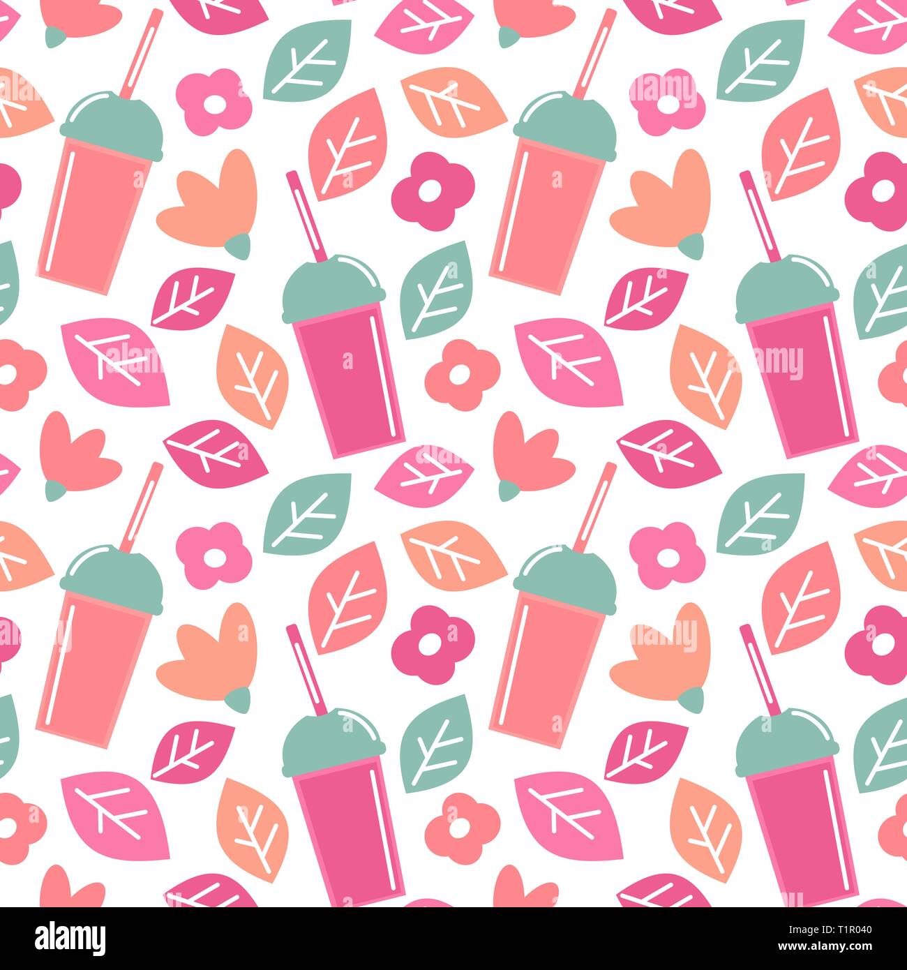 cute colorful summer seamless vector pattern background illustration ...