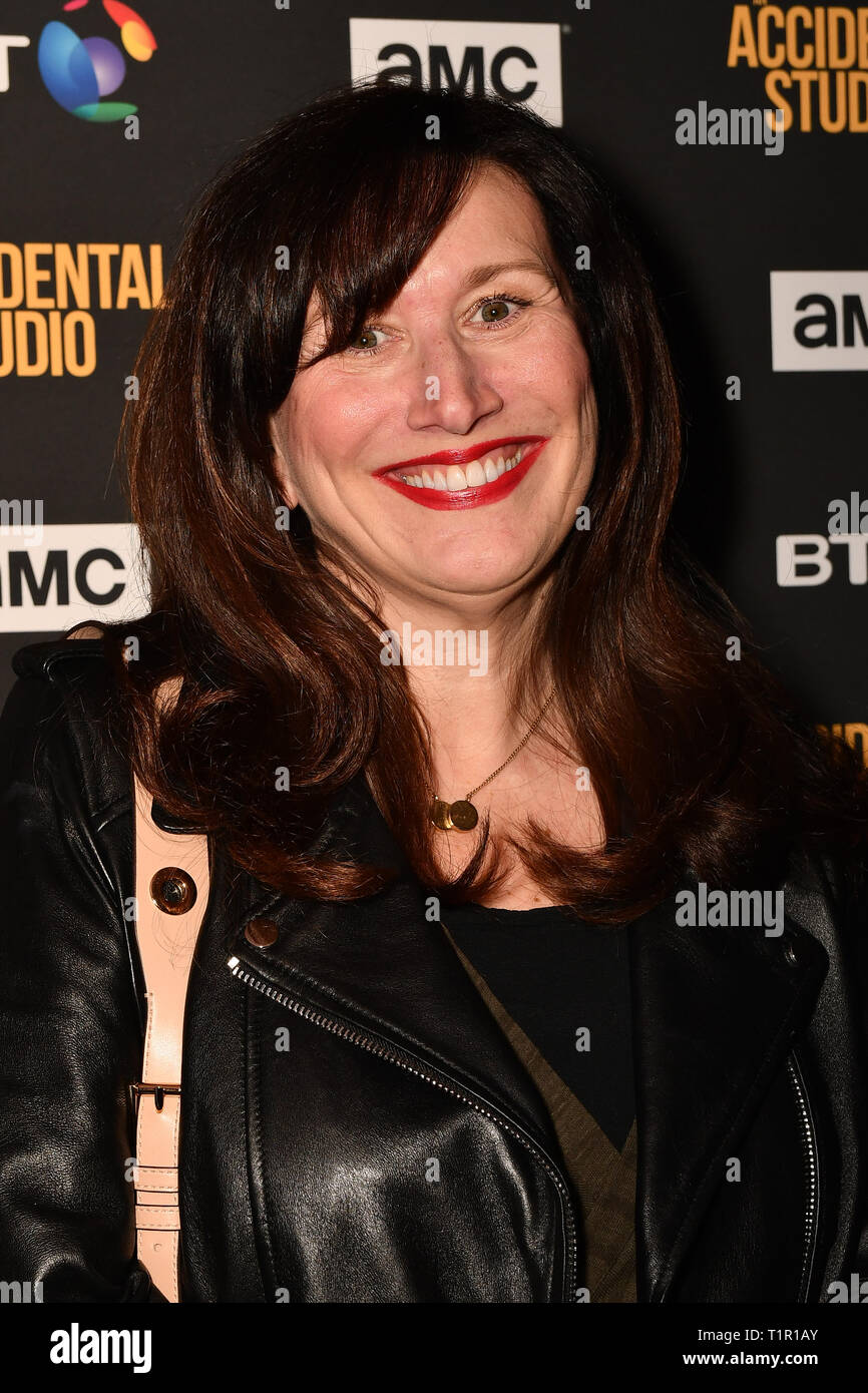 London, UK. 27th Mar 2019. Brenda Gilhooley arrives at Premiere of documentary about the British film production company, Handmade Films, created by George Harrison of the Beatles on 27 March 2019, London, UK. Credit: Picture Capital/Alamy Live News Stock Photo