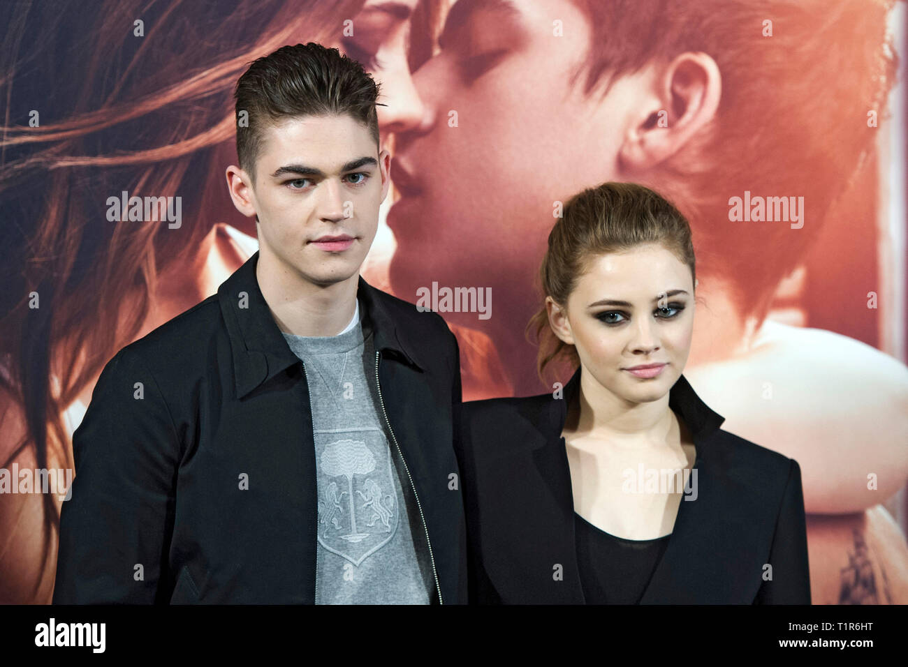 Madrid Spanien 26th Mar 19 Hero Fiennes Tiffin And Josephine Langford At The Photocall For The Movie After Aqui Empieza Todo After Passion At The Hotel Vp Plaza Espana Design Madrid 26 03 19