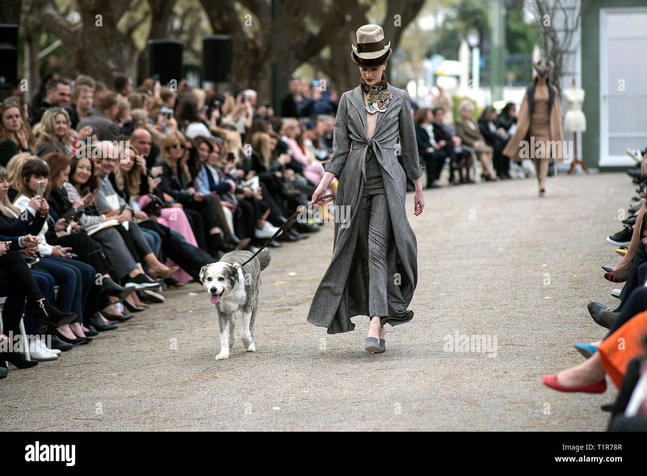 Athens, Greece. 28th Mar, 2019. Greek designer's Vassilis Zoulias Catwalk  Fashion Show outside the Zappeion Hall 25th Athens Xclusive Designers Week,  Greece, 28 March 2019. Credit: Elias Verdi/Alamy Live News Stock Photo -  Alamy