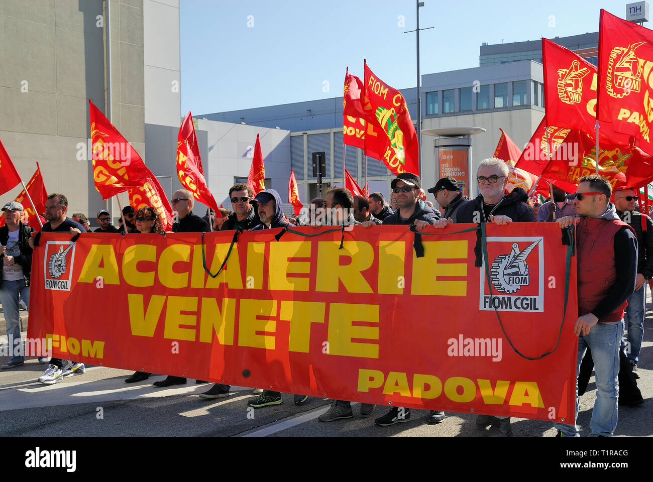 Padua Italy March 28th 2019 Eight Hours Strike Of The Veneto