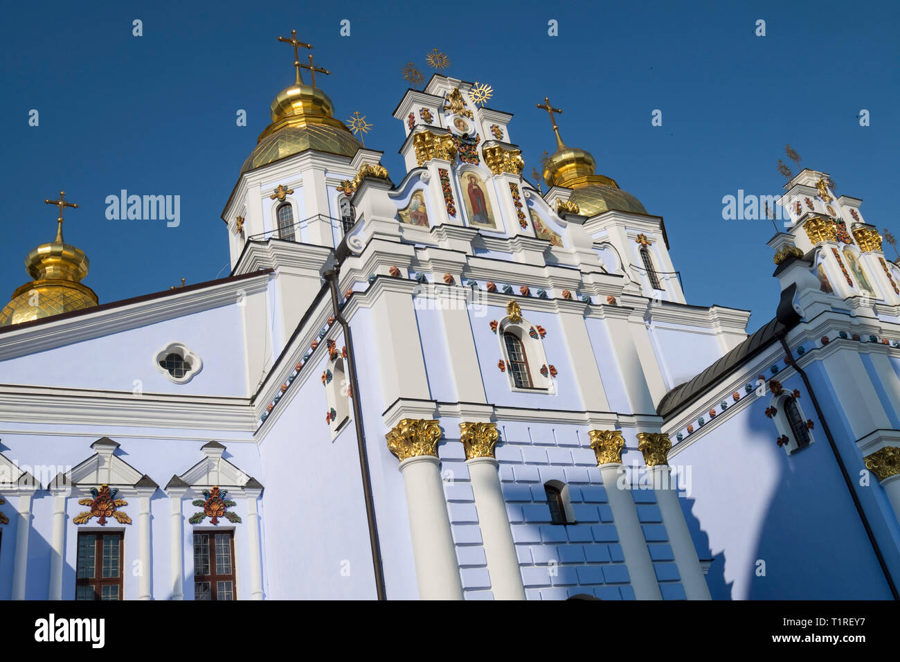 The stunning St. Michael's Golden-Domed Monastery in Kiev, Ukraine. Stock Photo