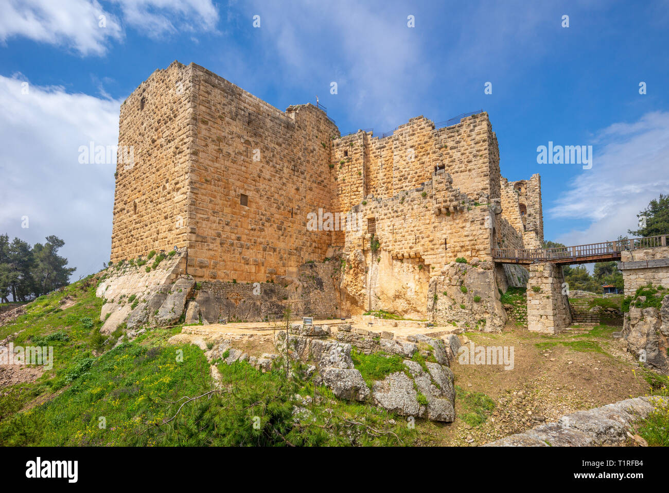 Ajloun Castle (Qa'lat ar-Rabad) in northern jordan Stock Photo