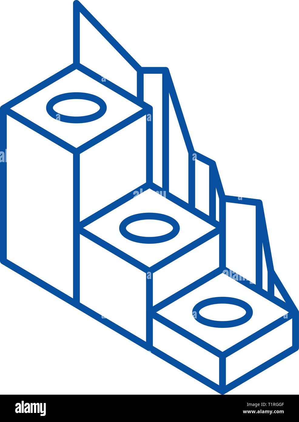 Production development line icon concept. Production development flat ...