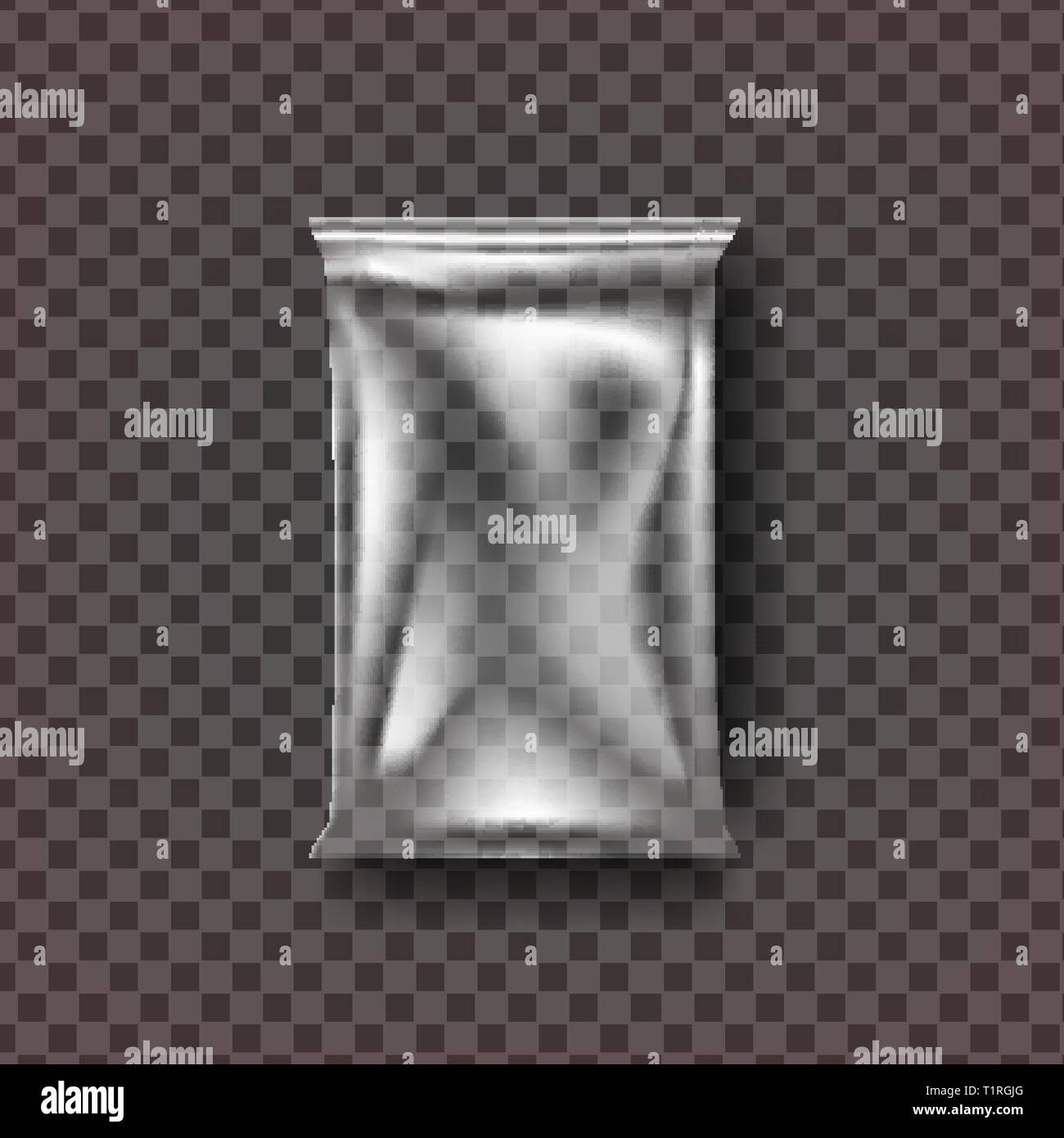 Download Plastic Food Bag Vector Transparent Pillow Food Bag Wrap Empty Product Polyethylene Mock Up Template Nylon Doy Pack Branding Design Package Stock Vector Image Art Alamy
