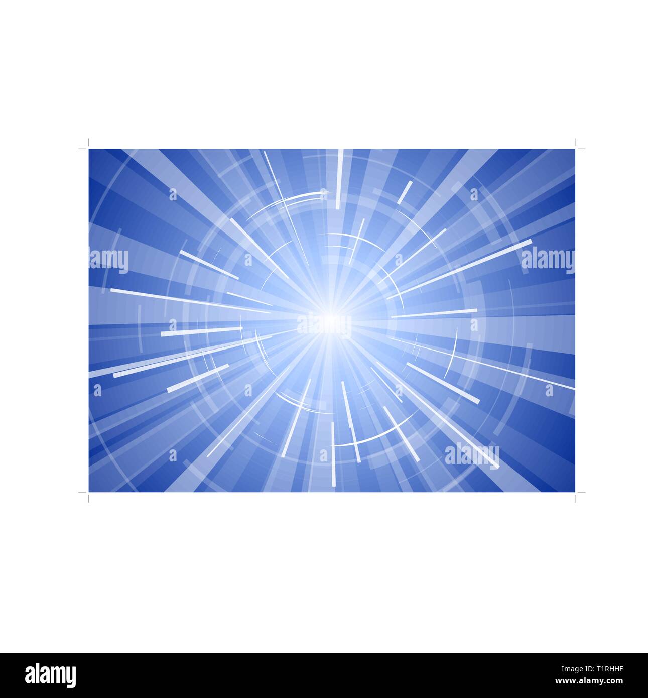 Sun on a blue sky - summer background Stock Vector Image & Art - Alamy