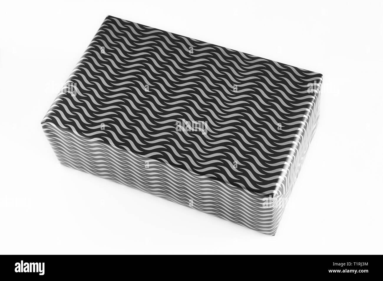 Gift box christmas concept Black and White Stock Photos & Images - Alamy