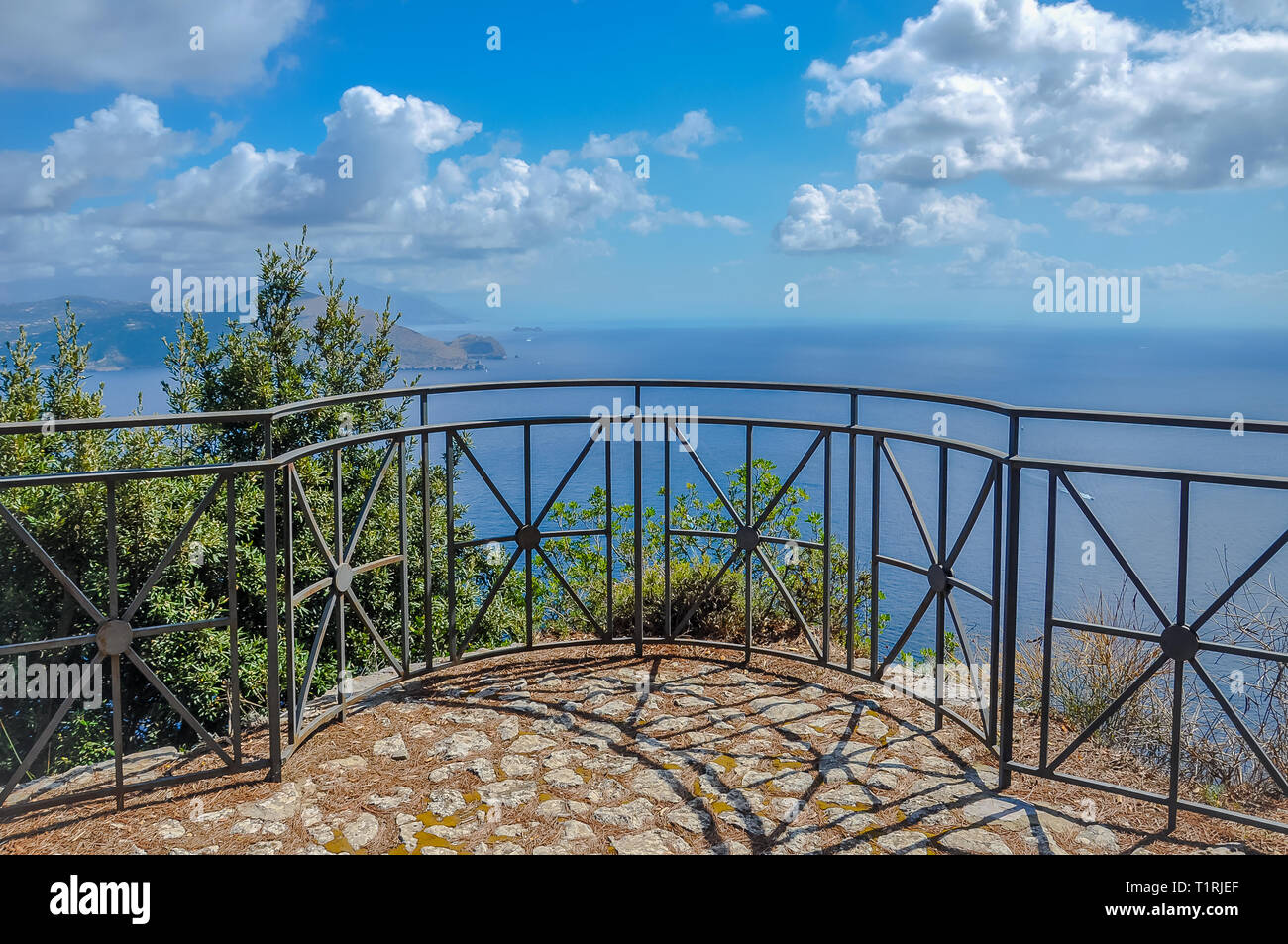 Wonderful view from a terrace of Capri Stock Photo
