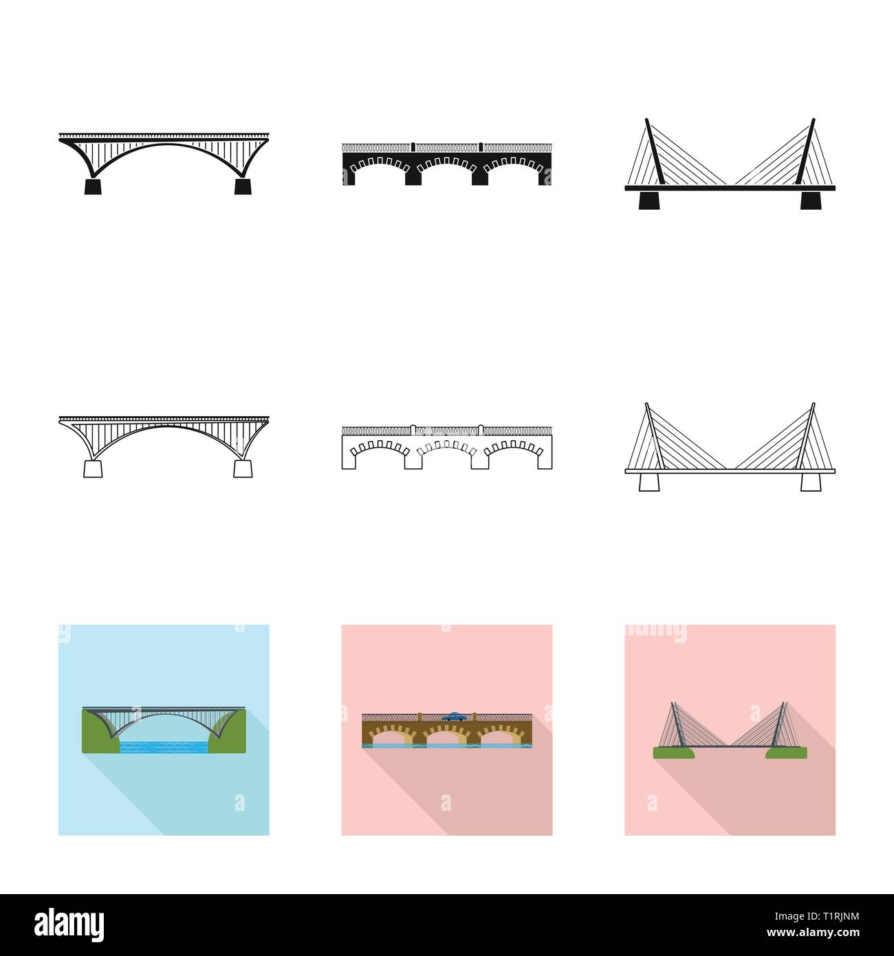 Isolated object of connection and design icon. Set of connection and ...