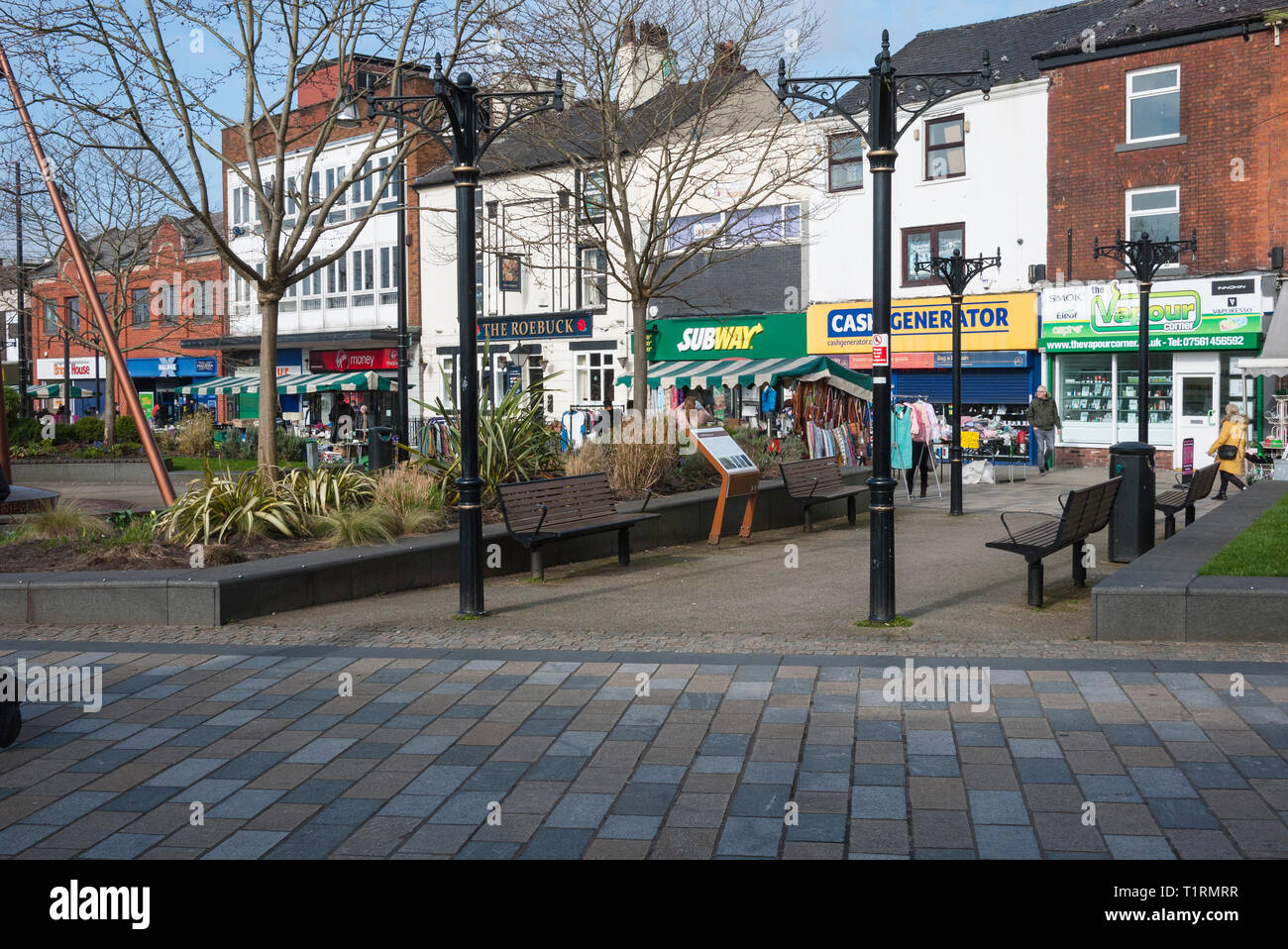 Middleton Town Centre, Greater Manchester, Lancashire,England, UK. Stock Photo
