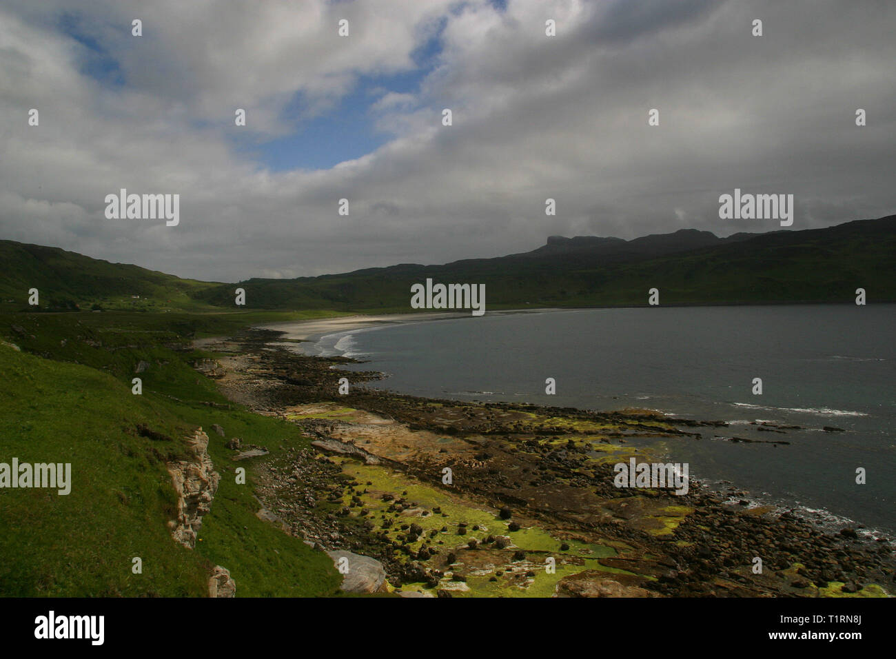 Looking Across Laig Bay On The Hebridean Island Of Eigg Towards The 