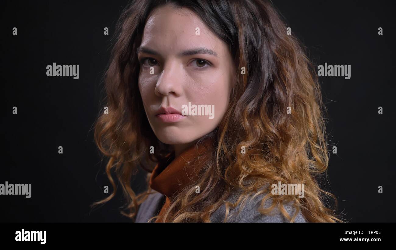 Closeup Shoot Of Young Attractive Caucasian Female Face With