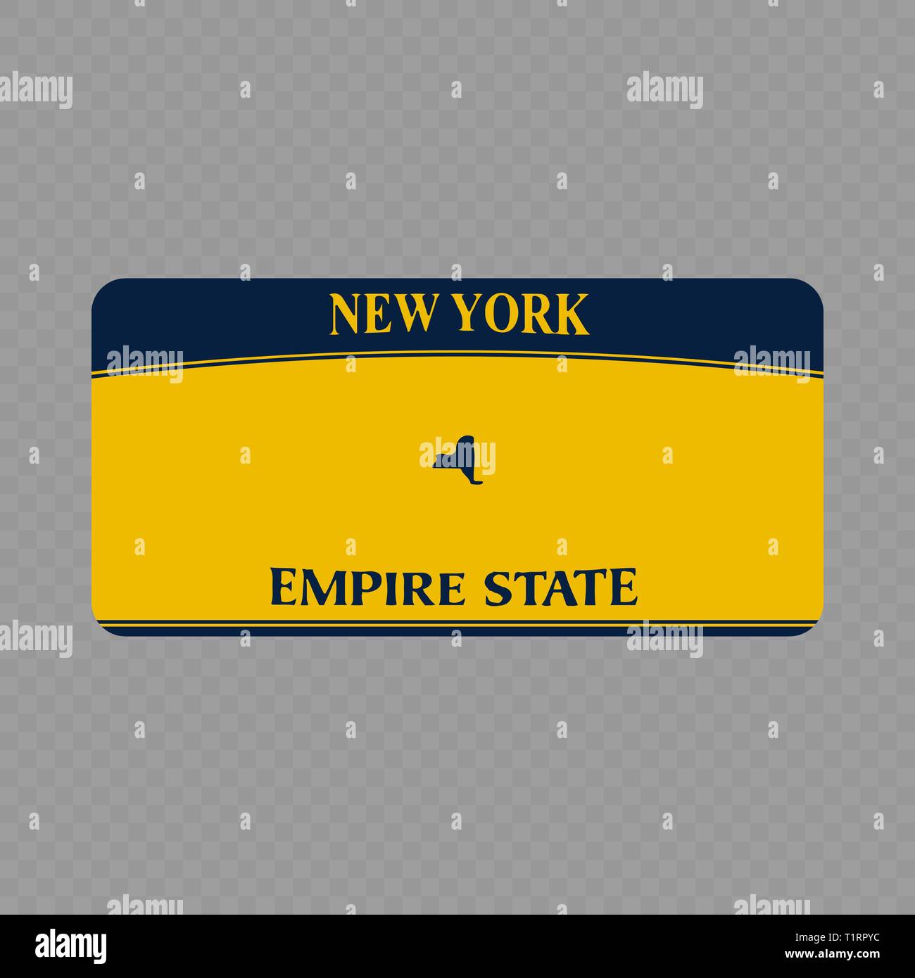 New york license plates Stock Vector Images Alamy