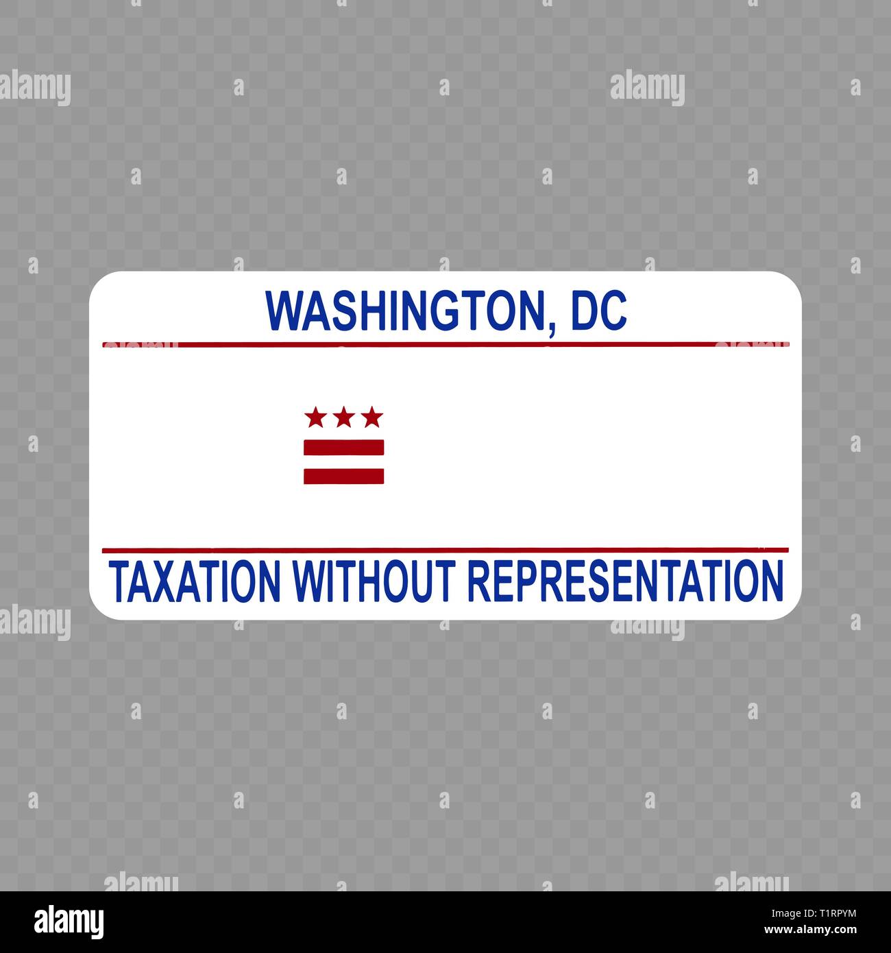 Washington dc license plates Stock Vector Images Alamy