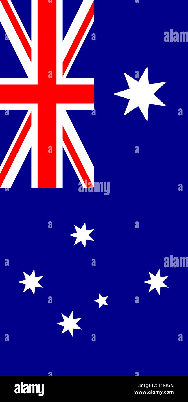 Hanging vertical flag of Australia Stock Vector Image & Art Alamy