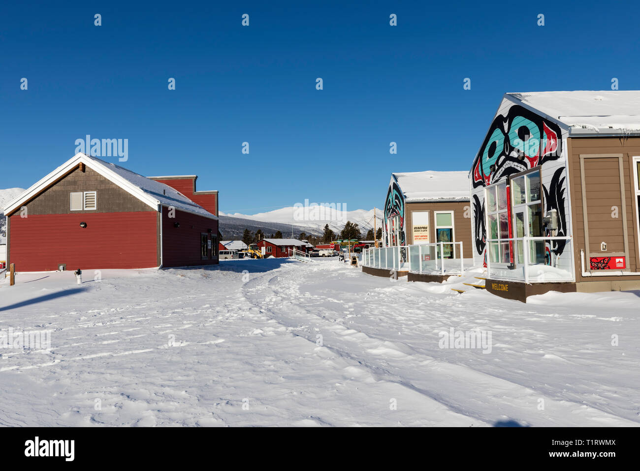 Carcross Commons, Yukon, Canada Stock Photo