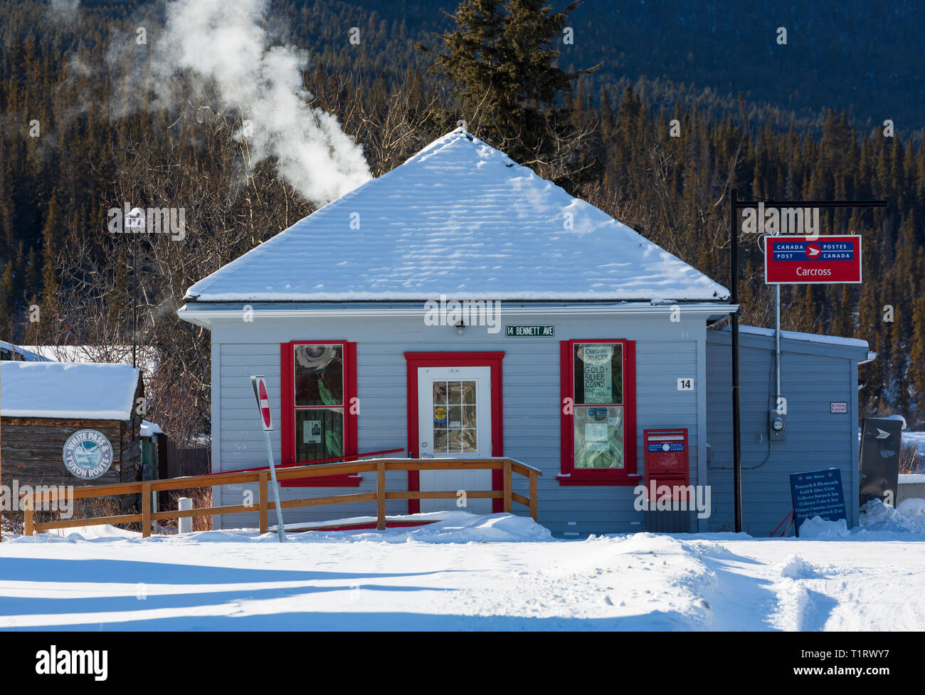 Post Office, Carcross, Yukon, Canada Stock Photo