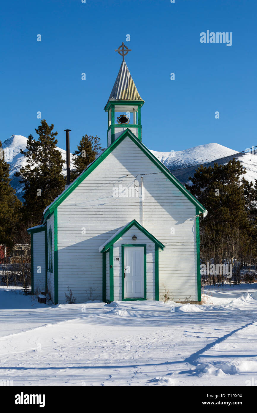 St Saviours Church, Carcross, Yukon, Canada Stock Photo Alamy