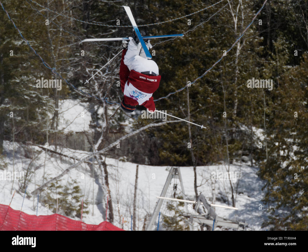 Quebec,Canada .Freestyle Canada ,Brayden Kuroda of the BC Mogul team