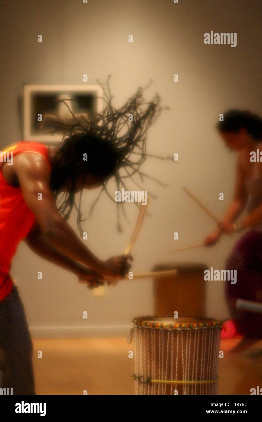 West AfricanDance & Drumming Stock Photo