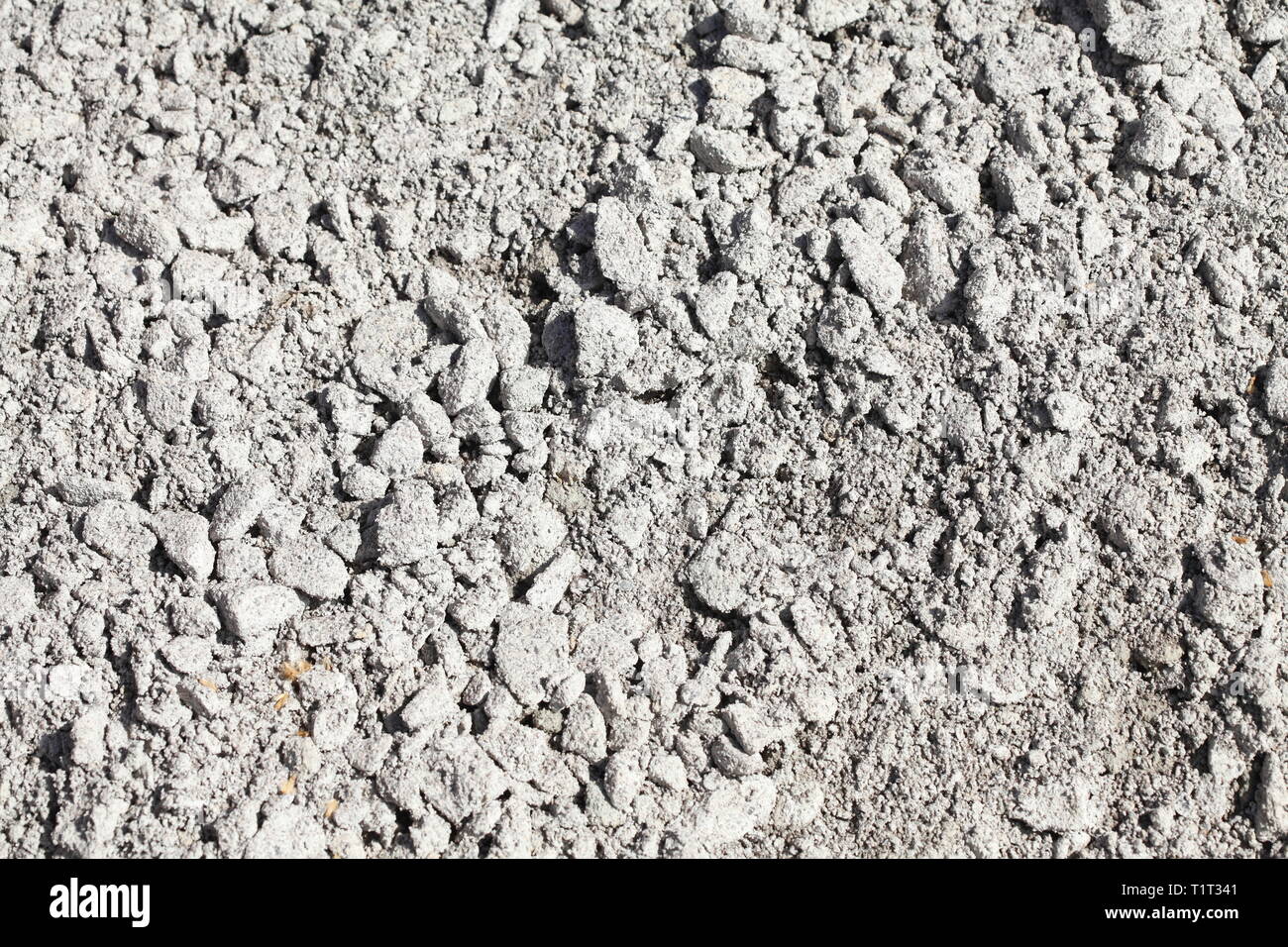 White pebbles as flooring Stock Photo