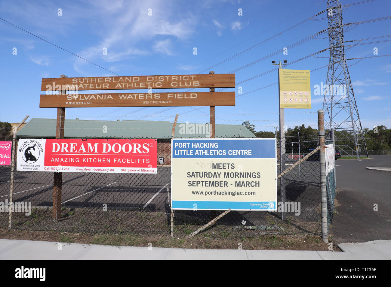 Sylvania Waters Athletics Track Sutherland District Amateur Athletic Club Sylvania Waters Field Port Hacking Little Athletics Centre Sylvania Wate Stock Photo Alamy