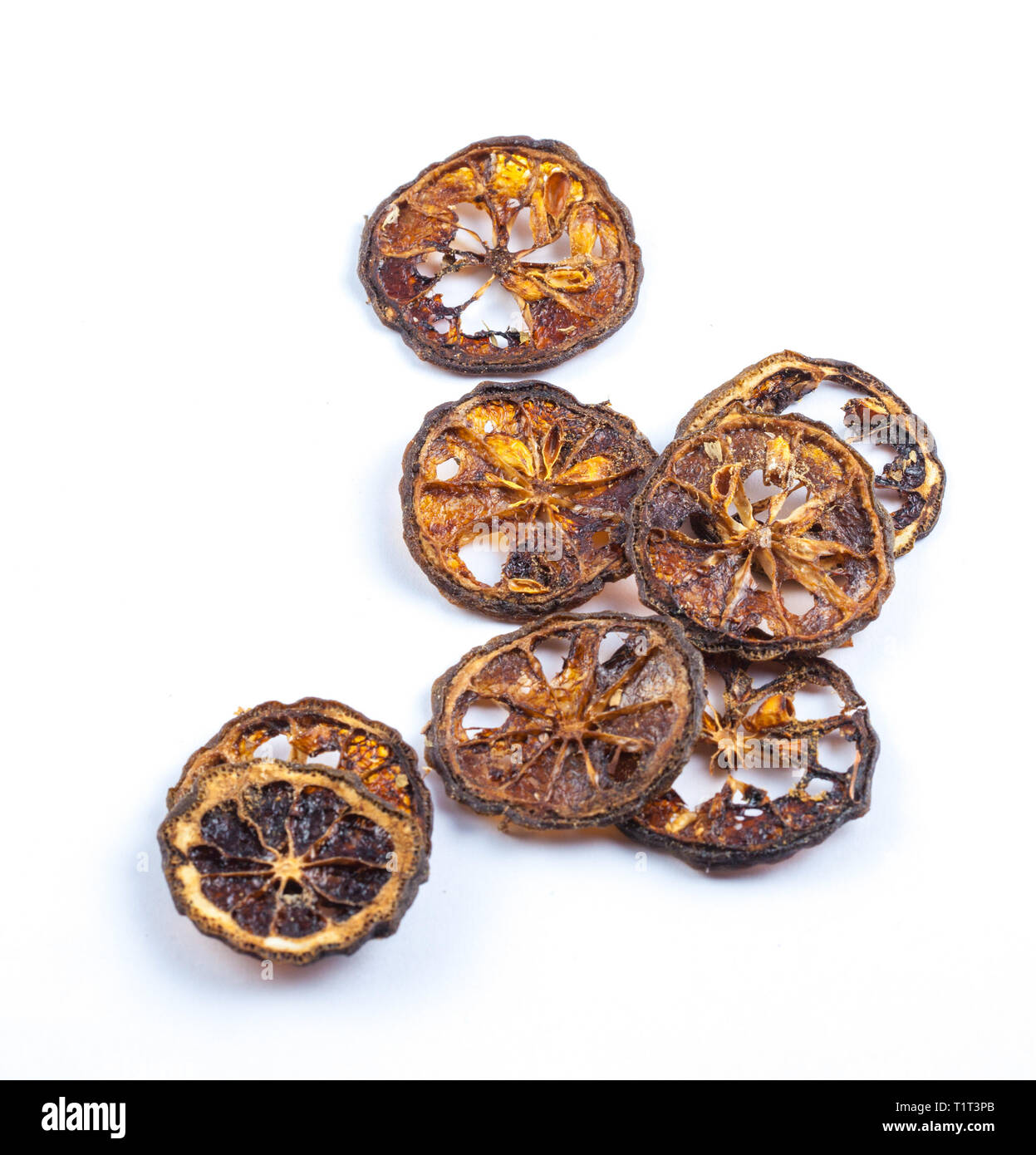 Dried quince isolated on white background, dried fruit, ingredient