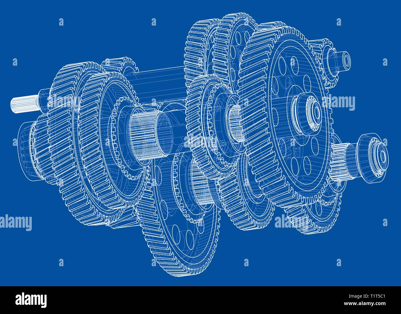 Outline gearbox concept. Vector Stock Vector Image & Art - Alamy