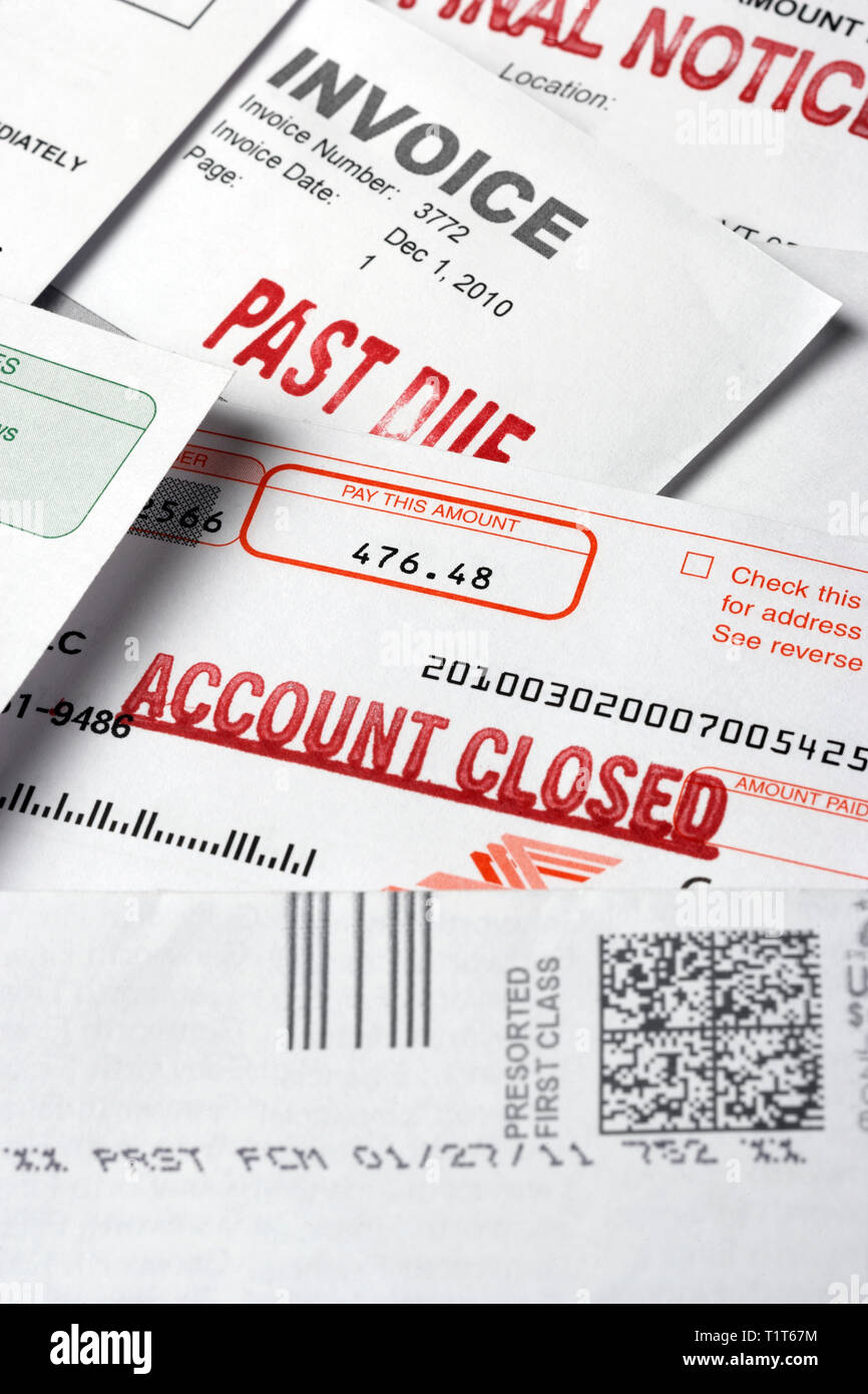 Past due bill hires stock photography and images Alamy