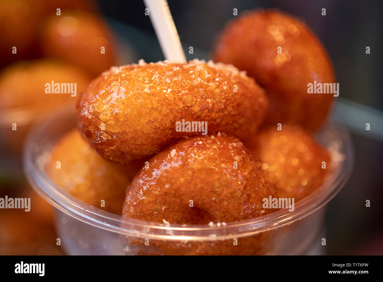 Turkish Dessert Lokma Stock Photo Alamy