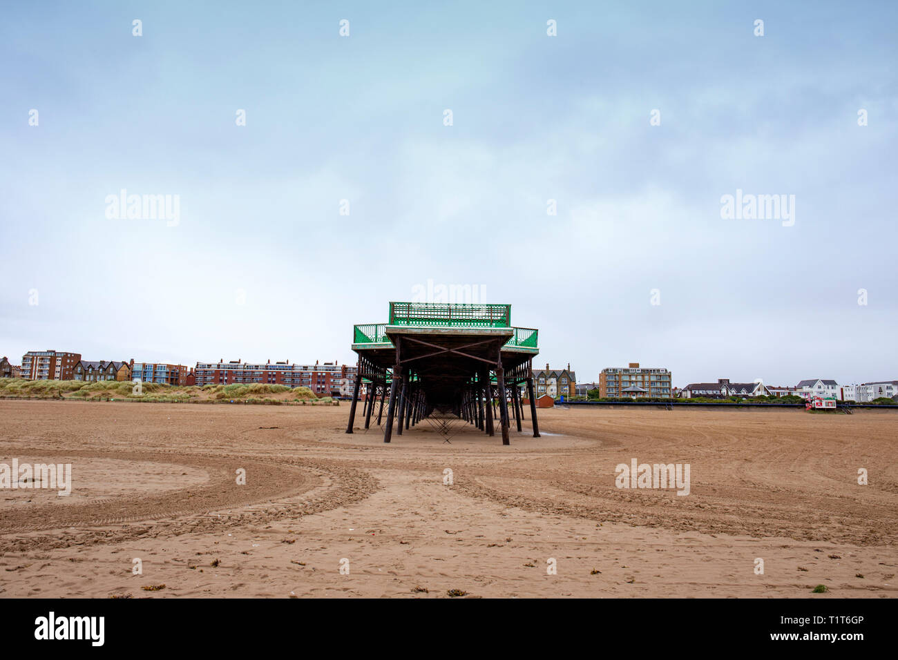 St Annes pier in Lytham St Annes Lancashire UK Stock Photo Alamy