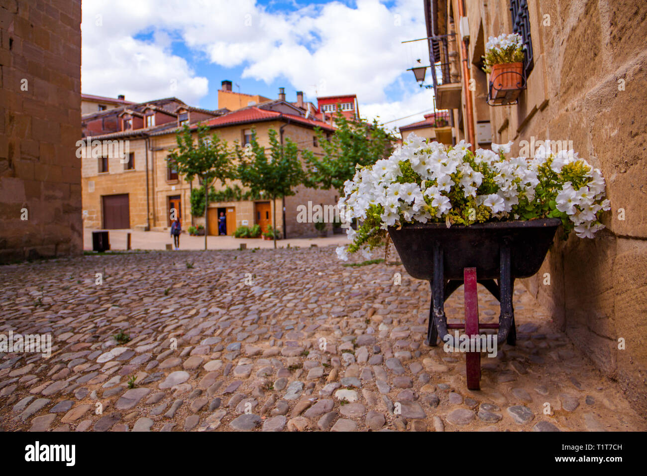 Calles de Briñas, La Rioja, Spain - Stock Image