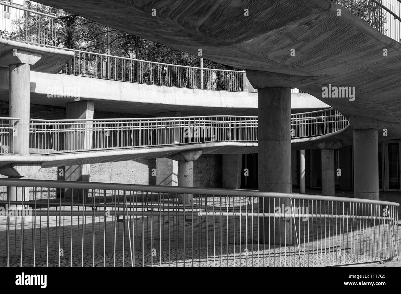 Sloping walkway Black and White Stock Photos Images Alamy Sloping walkway Black and White Stock Photos Images Alamy