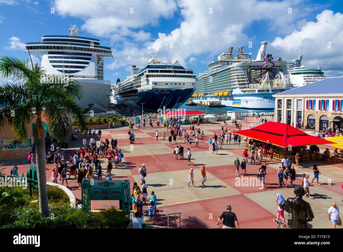Cruise ships at the port of St. John's Antigua is the capital and largest  city of Antigua and Barbuda, located in the West Indies in the Caribbean  Sea Stock Photo - Alamy