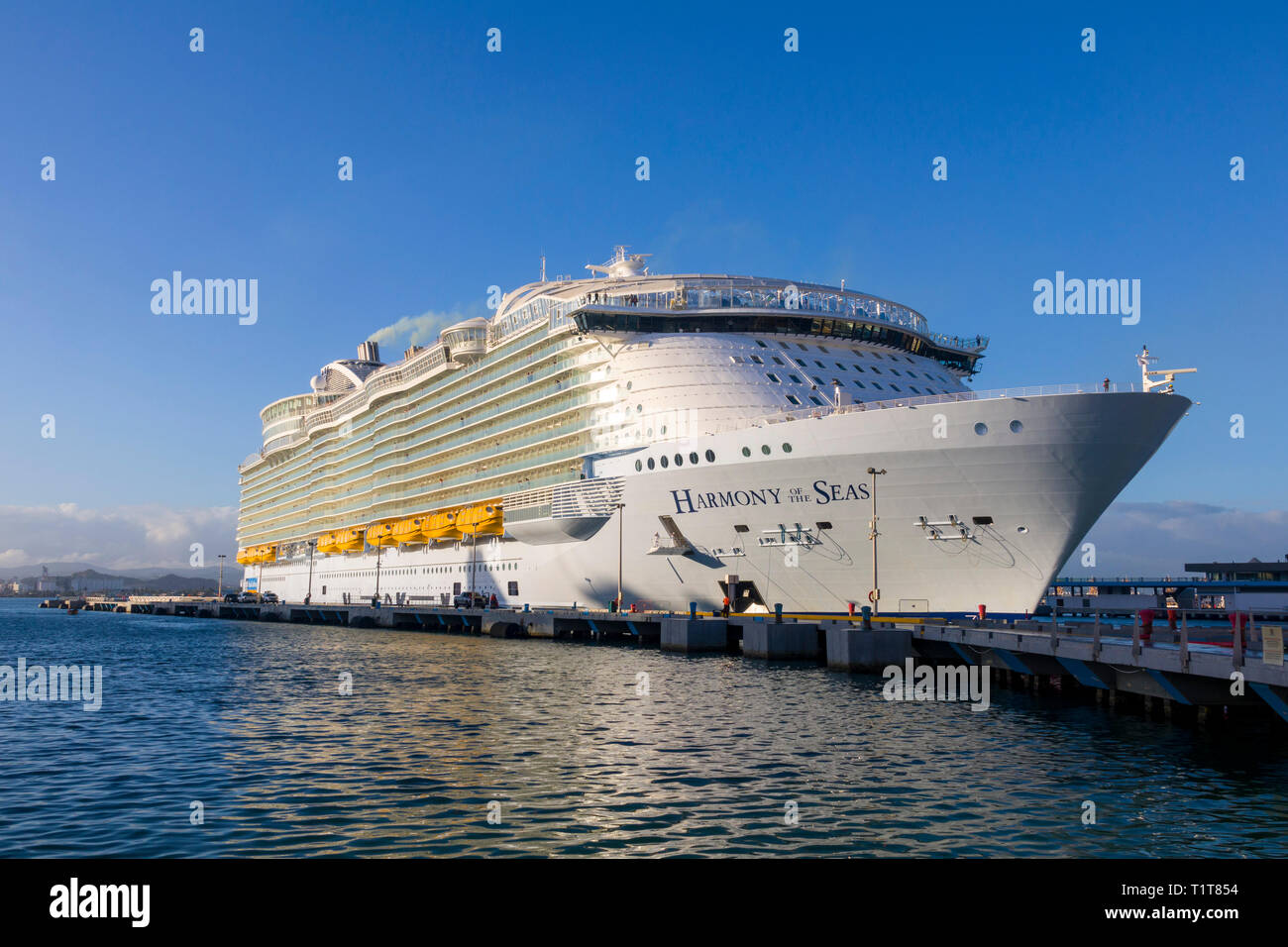 Royal Caribbean Cruise Ship Harmony Of The Seas Is At A Destination In The Caribbean Philipsburg Is The Main Town And Capital Of The Country Of Saint Stock Photo Alamy