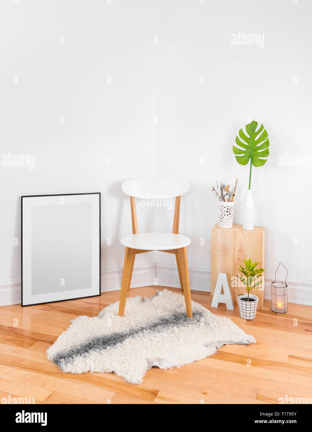 Illustration of Cozy Apartment Decor Scandinavian Style