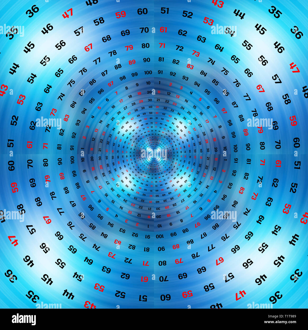 Prime Numbers Shape prime numbers spiral Stock Photo - Alamy