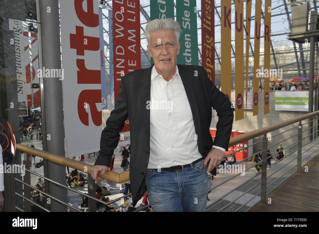 Max Moor ARD ttt Buchmesse Leipzig 2303 2019 photo m Wehner Stock Photo ...