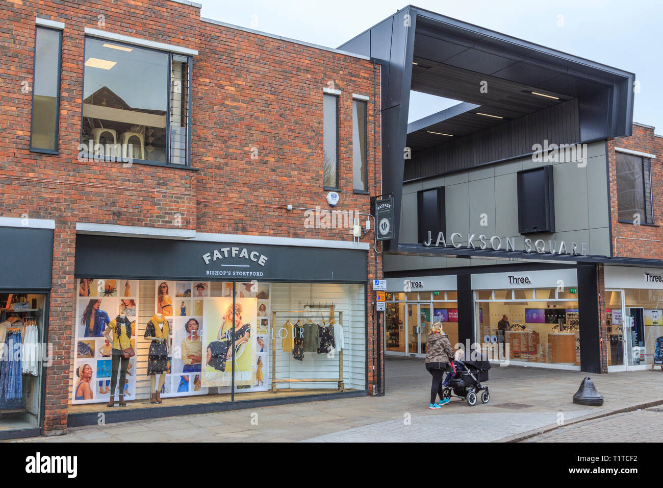 Stortford Town Centre High Street,Hertfordshire, England, UK