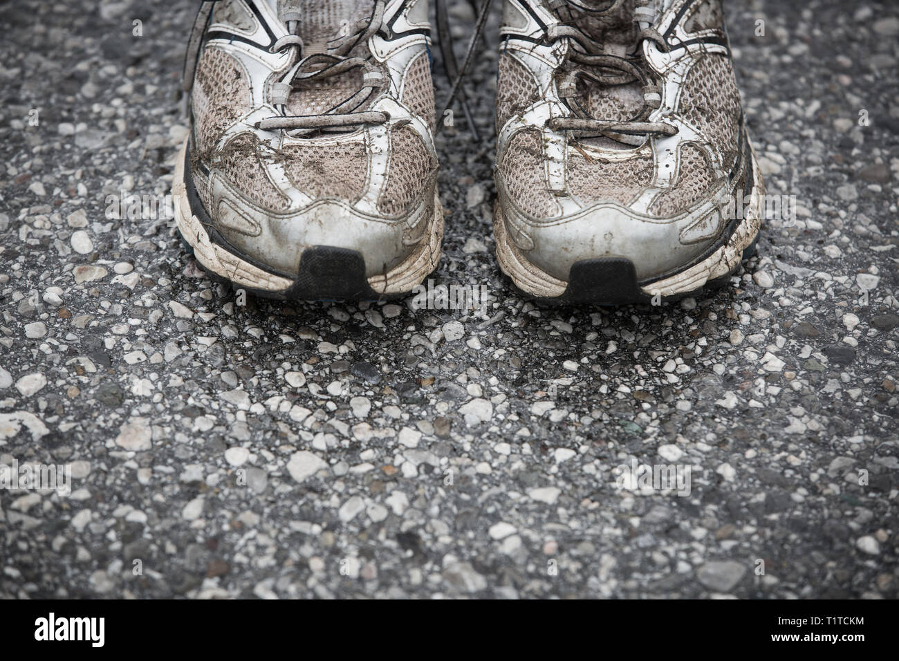 Well worn shop smelly shoes