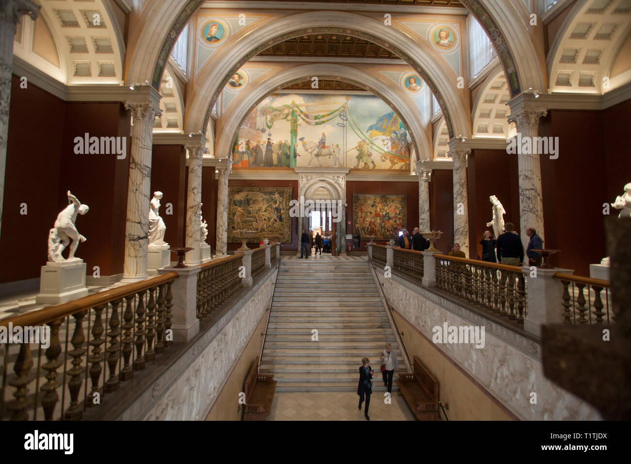 NATIONAL MUSEUM top floor with the Carl Larsson painting Gustav Vasa enters  Stockholm 1523 Stock Photo - Alamy
